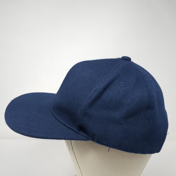 Chok Lids Snapback Cap Blue One Size Adjustable Vented Holes 6 Panel Blank - Picture 3 of 10